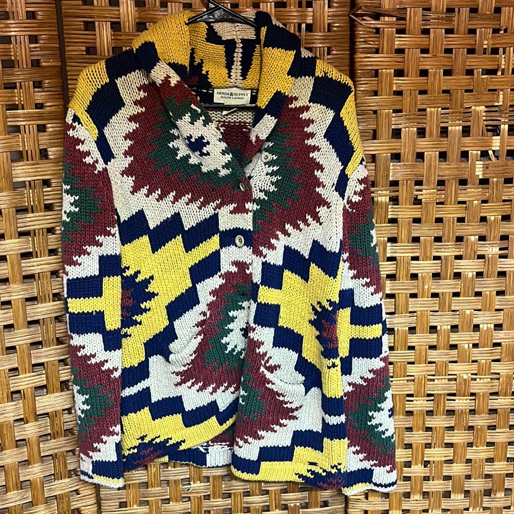 ralph lauren geoprint sweater
